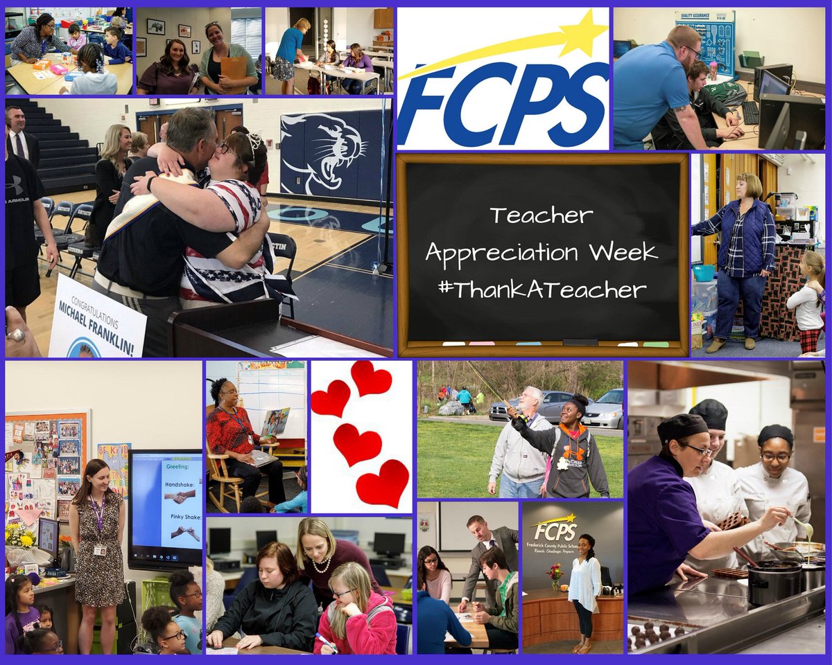 FCPSMaryland's tweet photo. Happy #TeacherAppreciationWeek!
Thank you to all @FCPSMaryland educators who teach, encourage and inspire our students everyday in and out of the classroom!
#FCPSProud

Show some love💙 and thank a teacher this week.
#TeacherAppreciationDay
#ThankATeacher https://t.co/0Pp6a5EtWh