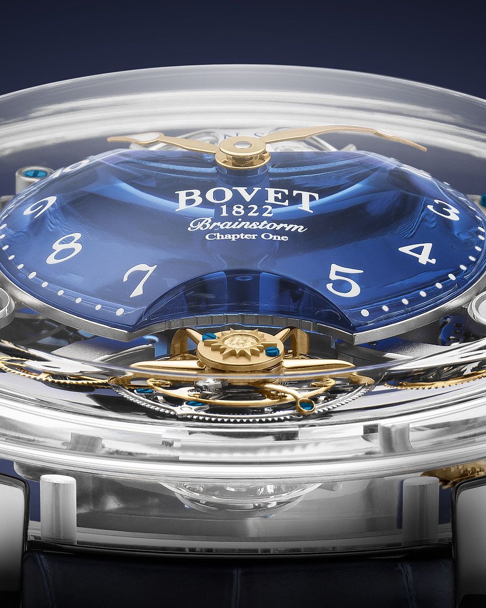 Bovet_1822's tweet photo. Under the continuous inspiration of Mr. Raffy, Récital 26 Brainstorm® Chapter one is once again proving the uniqueness of BOVET 1822 timepieces while presenting the exceptional sapphire case shaped like a sloped writing desk. #bovet1822 #recital #recital26 #dimier #luxury https://t.co/NnNpkvZRf9