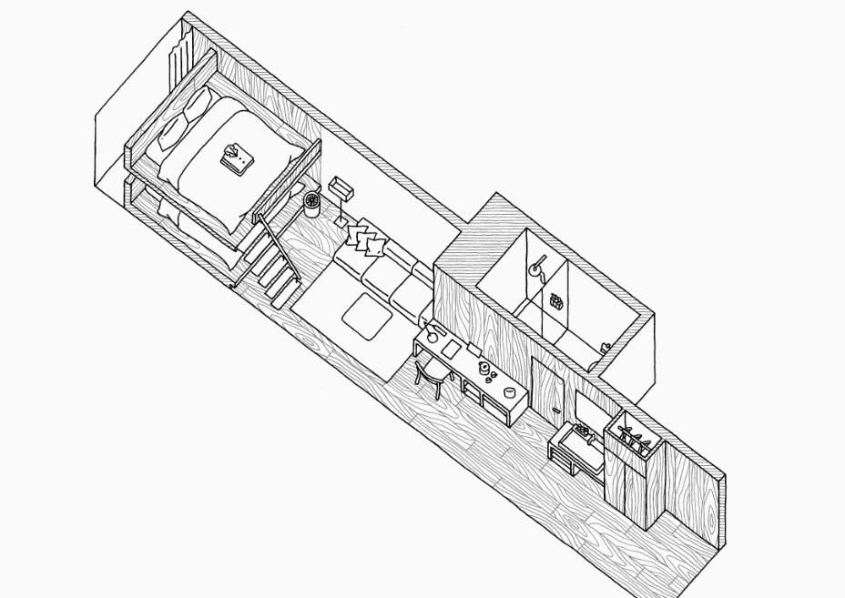 TeddyDief's tweet photo. Muji just opened a hotel in Tokyo and the compact floor plans are swoon-worthy https://t.co/3IZmAiUBlU