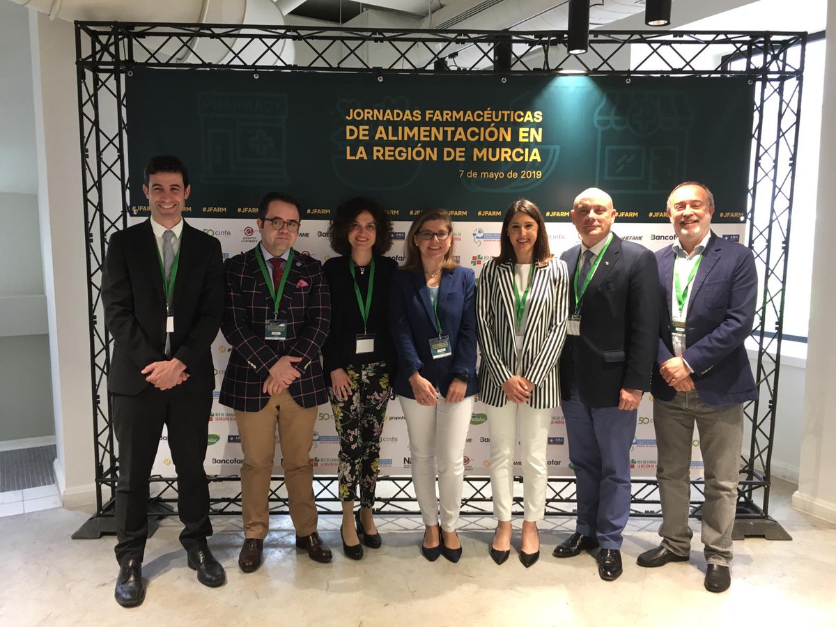Fin de las jornadas de alimentación de la Región de Murcia. #JFARM Gracias al <a href="/cofmurcia/">COFMURCIA</a> y a María por su invitación, representando a la vocalía de Alimentación del <a href="/icofcastellon/">ICOFCS Castellón</a>