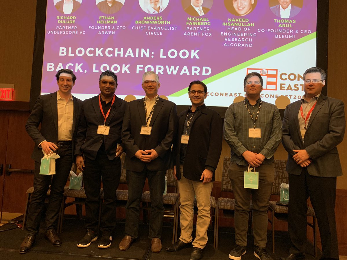 thomasarul's tweet image. Rockstar Blockchain Panel @TiECONEAST Anders Brownworth -  Circle 
Richard UnderScore VC
Ethan Heilman Arwen
Naveed Ihsanullah - Algorand
Michael Fainberg Arent Fox  #tieconeast2019 #BostonBlockchainWeek #blockchain
