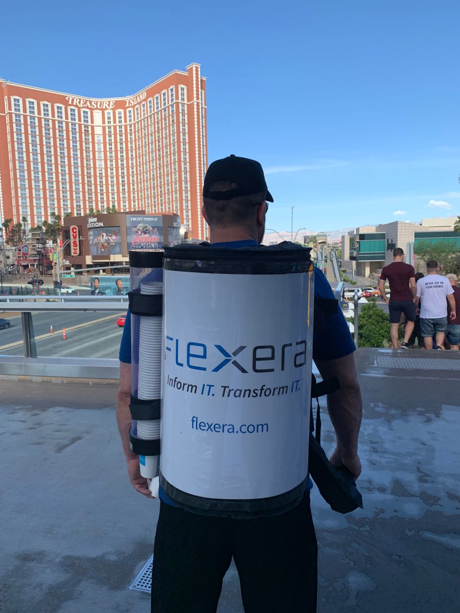 flexera's tweet image. On your way to #Knowledge19? Get coffee to amp up your morning with Flexera