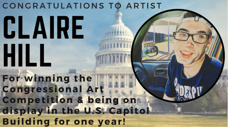 HeightsGSOC's tweet photo. What an honor! Our senior captain Claire Hill had her artwork chosen as one of the best in the state, and, therefore, will be housed at the US Capitol for a year. Way to go, Claire! 🎨❤️💙⚽️ https://t.co/F1NmZPF3PB