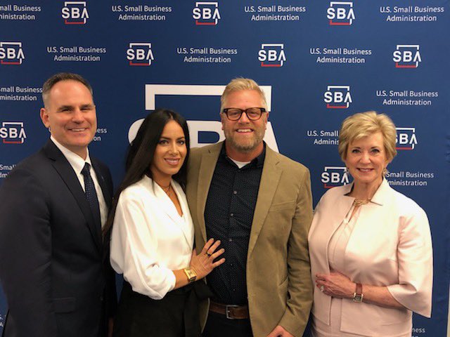 themichaelugo's tweet photo. So honored to be with my wife in DC, as the winner for 2019 Top SBA for Utah. Thank you #bohme #utahsba #SBA19 https://t.co/UZmTrgdl6z