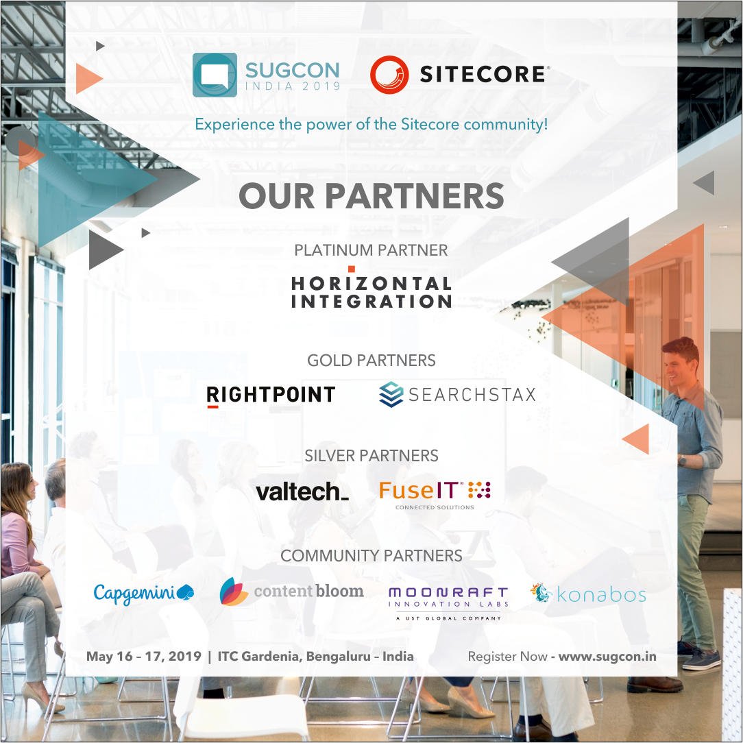 #SUGCON India is 1 week away! - Thank you to <a href="/Sitecore/">Sitecore</a> and our sponsors for the #Sitecore Usergroup Conference India 2019. See you all in Bengaluru.