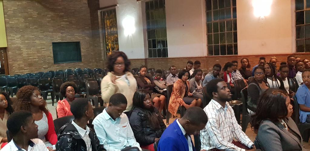 Viwemi3's tweet photo. Catholic university students asks for more involvement/voice in the political space.#leavingnoonebehind #leteveryvotecount #NotTooYoungToRun @HabibaRezwana @OSISA @5050campaignmw @anyangwe4 @ActionaidM @ChikumbutsoNgo1 @wisdomnelson1 @WLAMalawi https://t.co/hRKnuSFs19