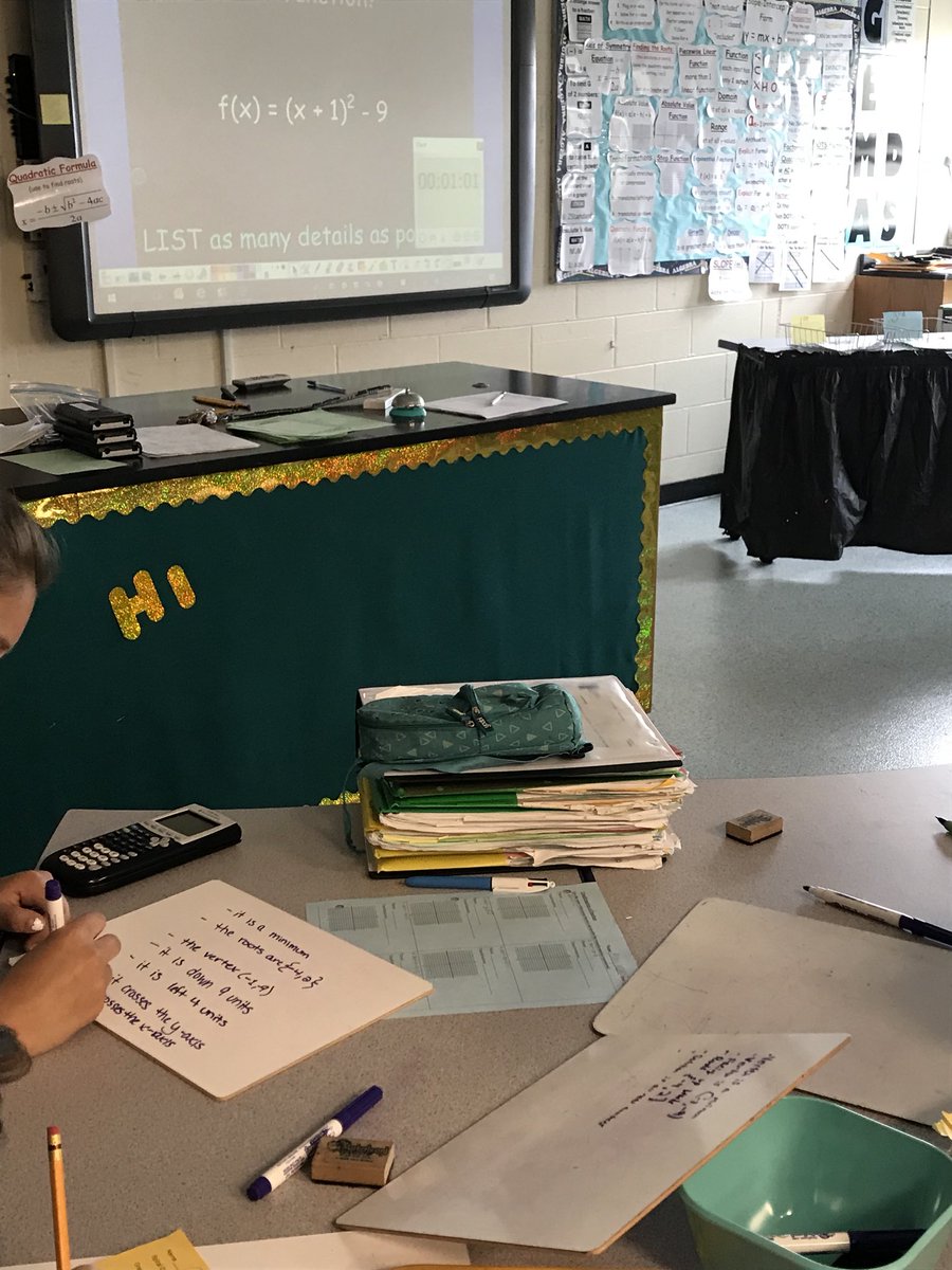 MsPrecisePirkl's tweet image. Scattergories for the WIN! Thank you @mathequalslove for the awesome idea!
Amazing to see how many details & key features Ss came up with after the first few examples through listening and learning from their peers! #graphingfunctions #scattergories #iTeachMath #MTBoS