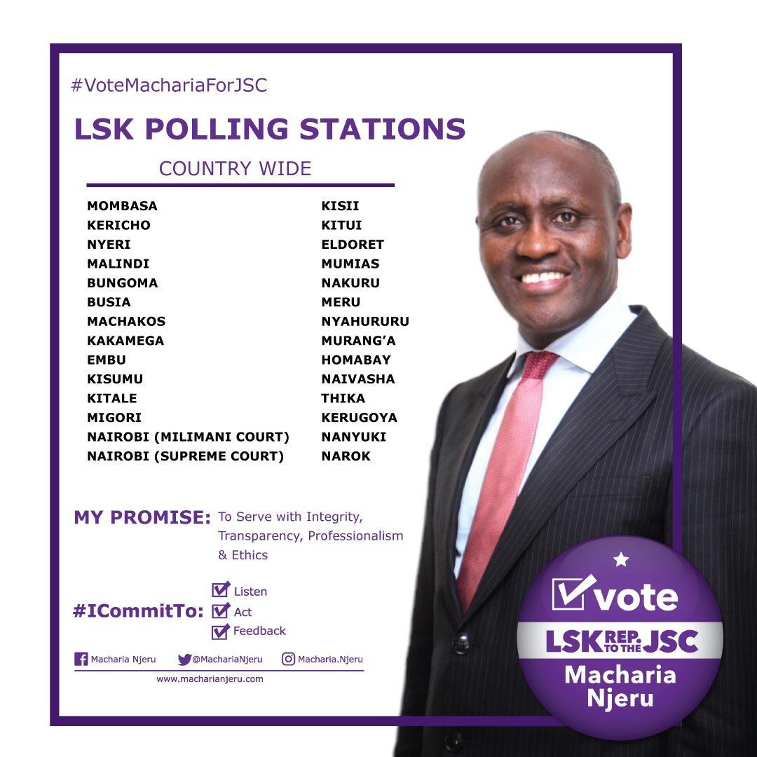 MachariaNjeru's tweet photo. Dear colleagues we have only one day left to the ballot. Together we can change the course of history for our profession. It is time for change. Vote me in for transformative leadership at the JSC. 

One term is enough. Let us commit to change! 

#VoteMachariaForJSC https://t.co/xHjbyQEvTx