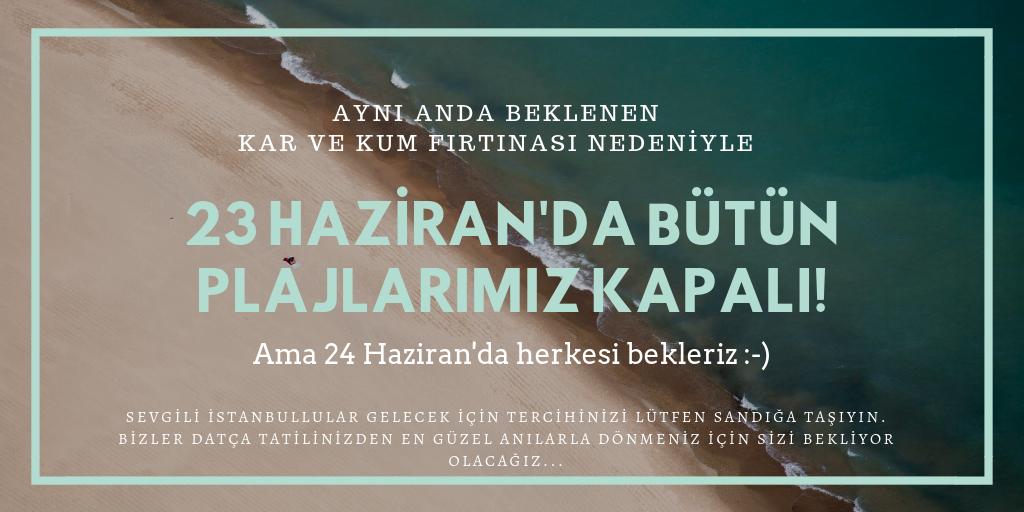 gurseltekin34's tweet photo. 23 Haziran'da 

🌨️ Bodrum'a kar yağacak. 
☀️ Adana'da hava 150 derece.
🚫 Datça'da plajlar kapalı.
🌩️ Çeşme'de fırtına var.

İstanbul'da kalın, oyunuzu verin, Türkiye'ye demokrasi gelsin.

#HerŞeyÇokGüzelOlacak https://t.co/RNgr9QB7O4
