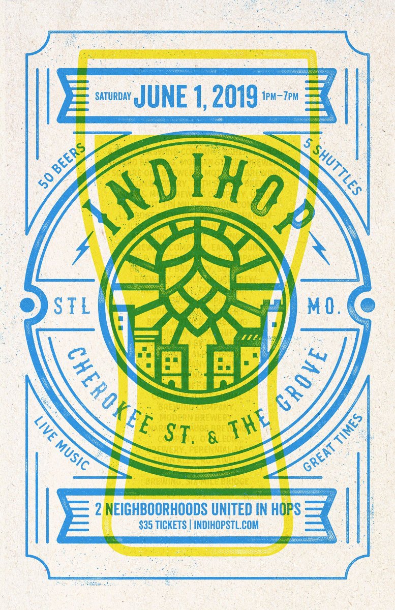 Official poster for IndiHop 2019! Don’t forget to get your tickets for the June 1st event on Eventbrite - IndiHop #beerevent #beertasting #eventsinthegrove #beerinthetrove