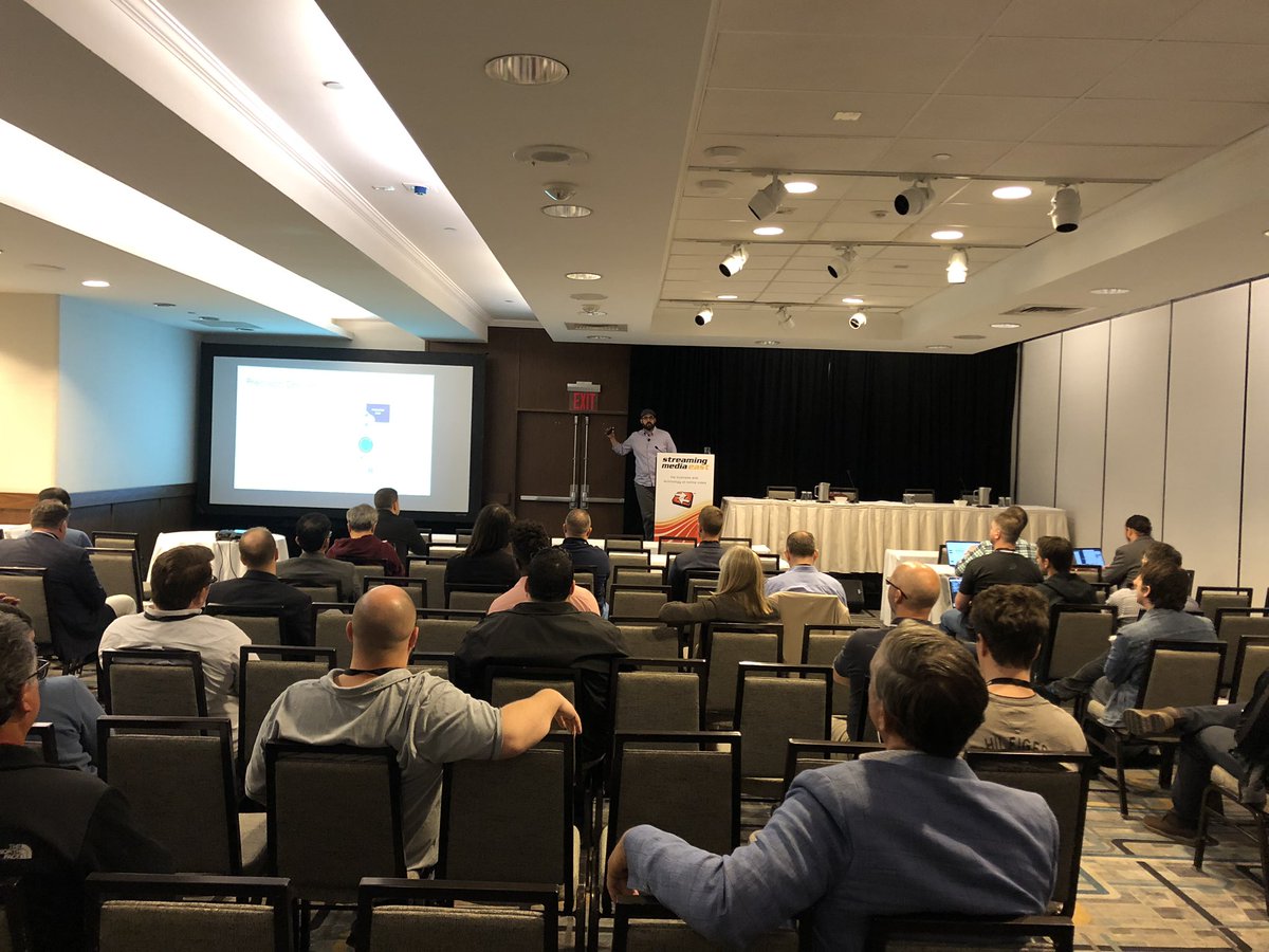 realeyesmedia's tweet image. .@hotkeys delivers another great presentation - this time discussing #MultiCDN. #StreamingEast