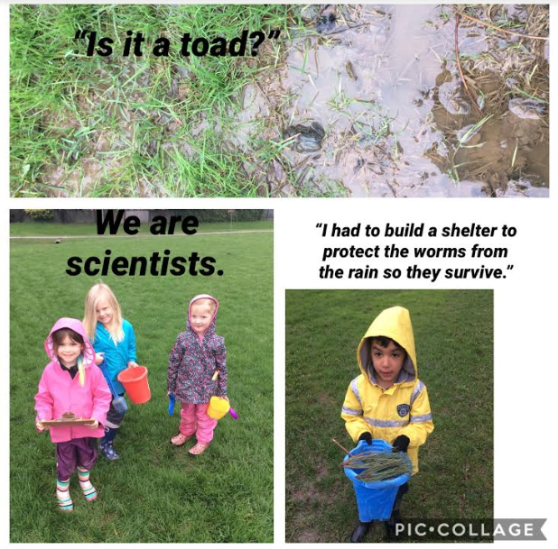 EWFosterSchool's tweet photo. Miss DaCosta's Kindie class is doing some serious scientific investigation outside today! https://t.co/xp9ZDRuNsQ