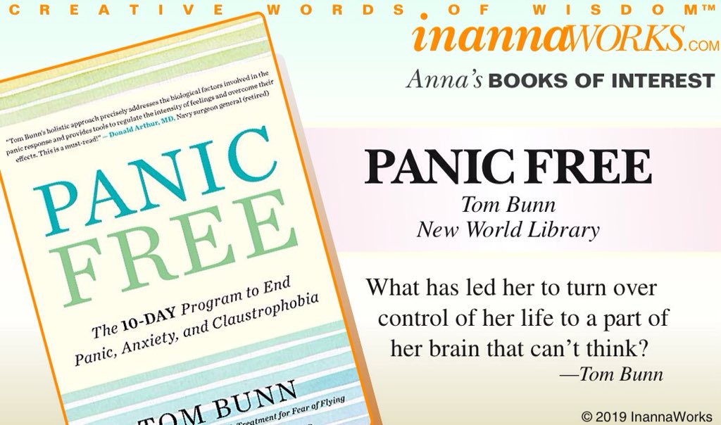 tarotwise's tweet photo. 5-7 Anna's review of #PanicFree just posted on https://t.co/hdwMKbByp9! #TomBunn #NewWorldLibrary #anxiety #trauma #therapy #neuroscience
"Training is key. We do not rise to the occasion: under stress, we descend to the level of our training." Tom Bunn https://t.co/eFb87TIKGA