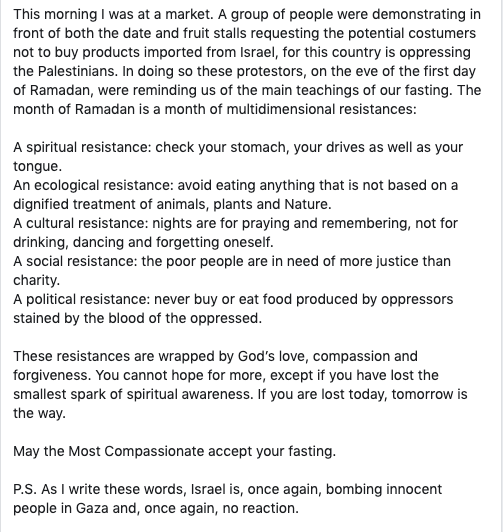 TariqRamadan's tweet photo. Ramadan Mubarak. May God bless you, protect us and shower His Love and His Grace over our lives. For one month, and beyond… https://t.co/utvGntcQuE