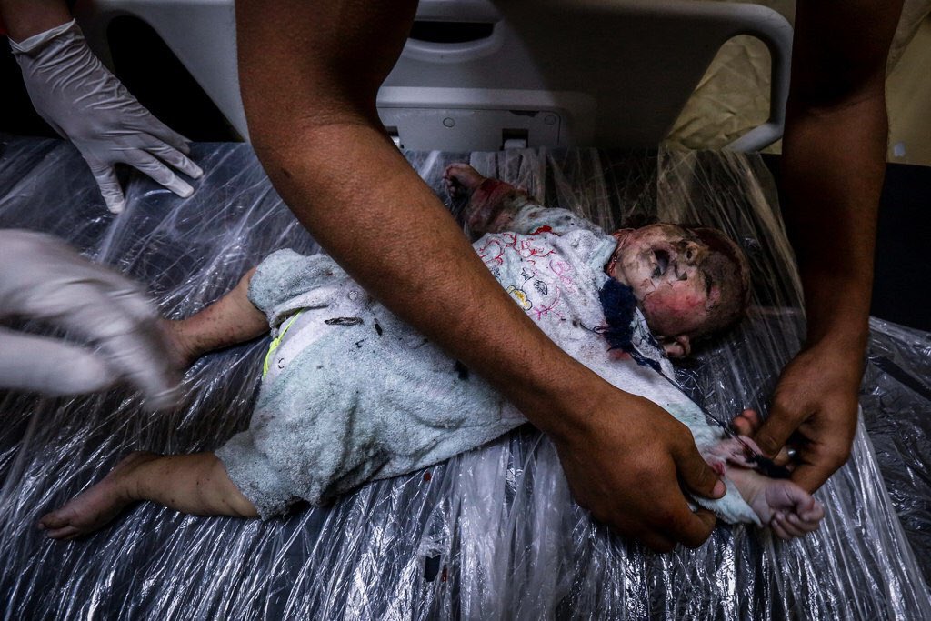 Timesofgaza's tweet photo. Maria Al-Ghazali, 4 months, killed today in an Israeli strike that hit a residential building in northern Gaza. https://t.co/NKdx6io0zv
