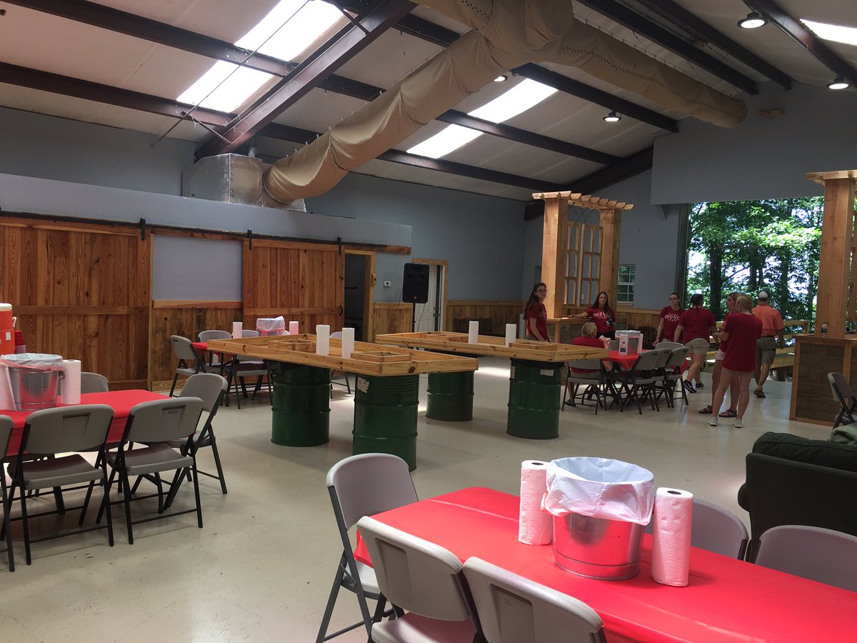 Compass students ready for their Crawfish Boil fundraiser. #GapYear