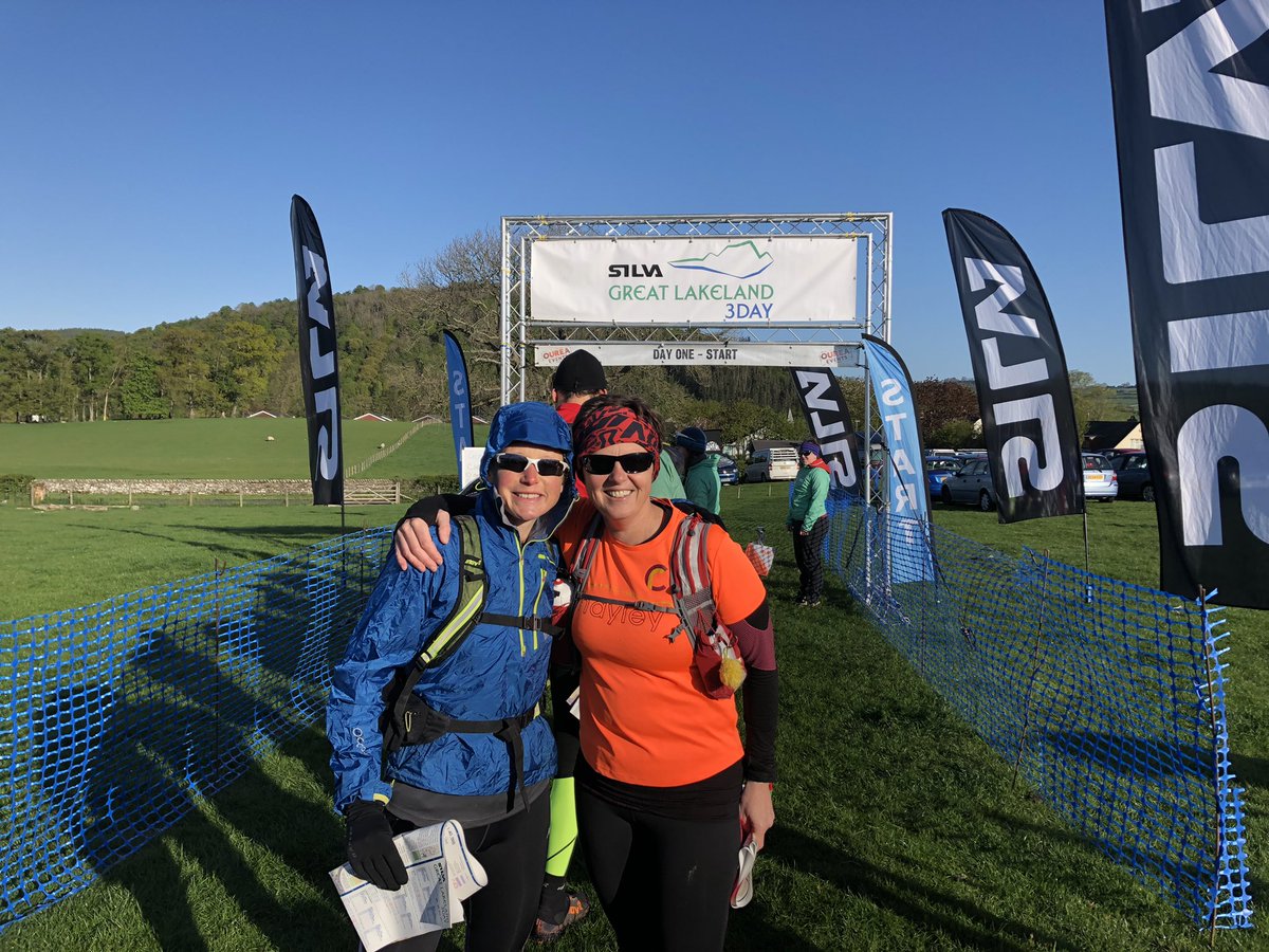 hayleylever's tweet photo. 74km and 3000m of glorious Wainwright climbing so far, and someone suggested we ‘pop out’ from camp to village for a pint. 2km later and more hills 😬.. might get a taxi back. #wainwrights #GL3D https://t.co/6j21TVJsmo