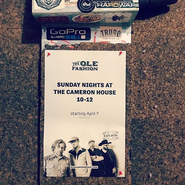 The weather’s getting great and you can watch GOT tomorrow... see you tonight @the.cameronhouse #olefashionmusic 10pm-12am bit.ly/2LrCOvu