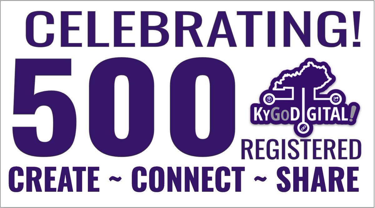 EAbanatha's tweet photo. 500 are now CONNECTING this summer at one or more #KYGoDigital regional event! Don't miss this FREE opportunity to learn to CREATE with technology, you too can CONNECT! Register: https://t.co/04dQa6kIMJ https://t.co/FnsetGce2K