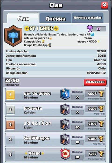 Squad_Chile_'s tweet image. #CR
Para todos los chilenos y de otros paises que no tienen clan y necesitan uno, los invitamos a entrar al nuestro nuevo clan el cual está aliado con @Squad_Toxica_ ☣ Ayudenos a llegar lejos en este proyecto activo💪🏽⚠️🇨🇱

#ST_OP 🇨🇱🇲🇽☣