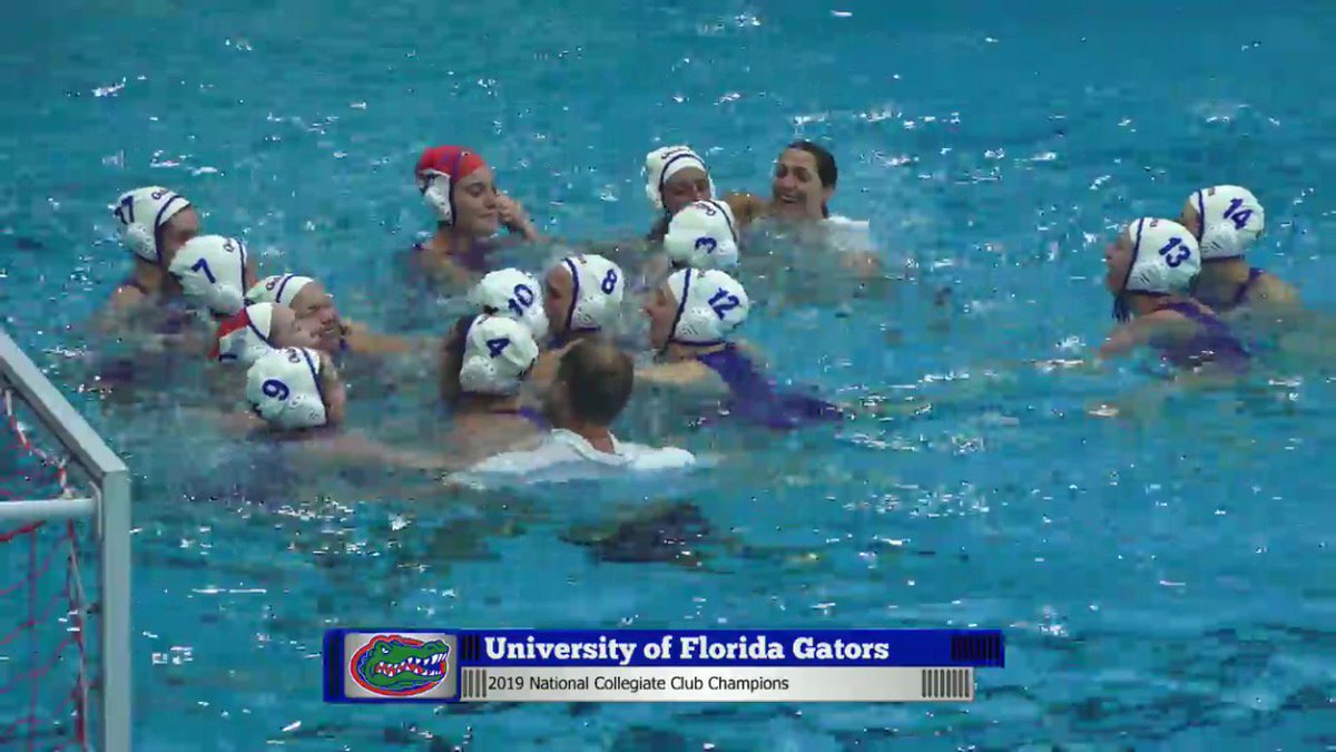 UFSportClubs's tweet photo. BRINGING HOME THE TITLE! Congrats @ufwaterpolo on your NATIONAL CHAMPIONSHIP win! Proud and excited to welcome you back to Gainesville! @UFRecSports https://t.co/MHPf5y4kCQ