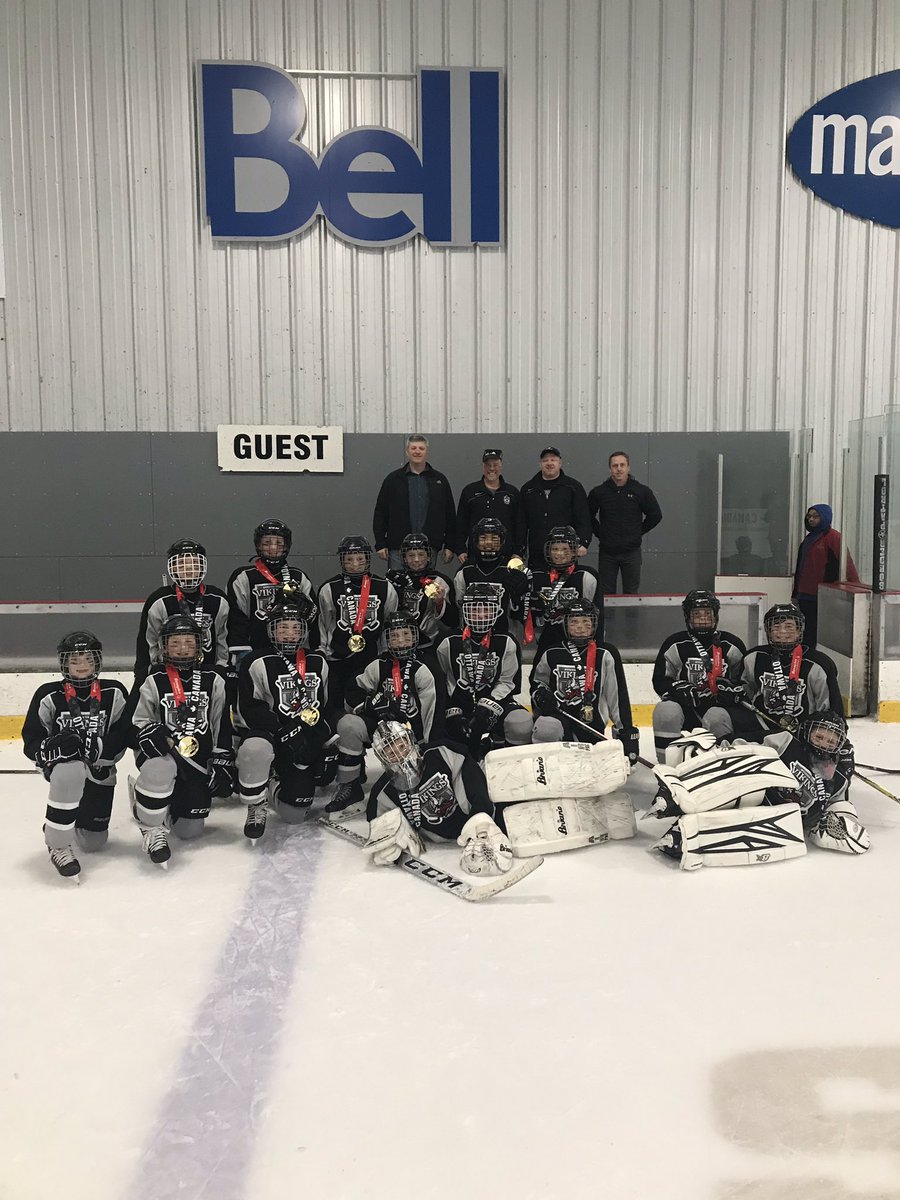 Sensplex's tweet photo. What an overtime! Down a man the Ottawa Valley Vikings were able to score a shorty to seal the win! Congrats to our Minor Peewee - Tkachuk Champions! 🥇🏆 #SensSpringCup19 https://t.co/oW1cvQcaQa
