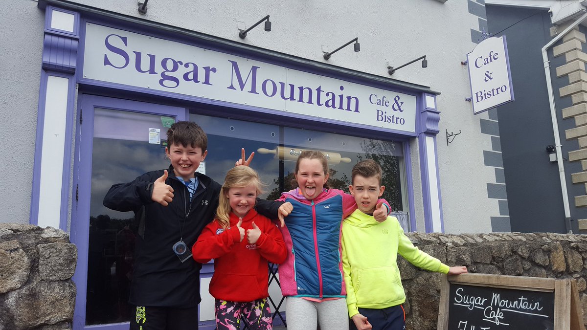 runningmatters_'s tweet photo. The @kidsintheclouds and their cousins were well fed at Sugar Mountain cafe in Roundwood before heading up to approach Lugnaquilla from Glenmalure.

Great spot for lunch. https://t.co/Dd6IgOfygj