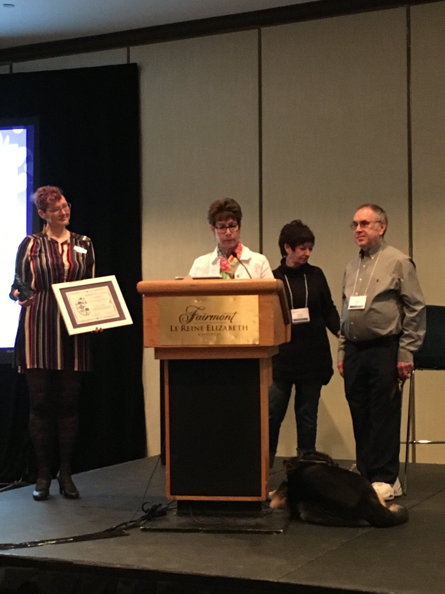 cansolveckd's tweet photo. Just released! JUSTE LIBÉRÉE! @cm54woods wins the 2019 Barbara Ann LeGay Award! #Congratulations and thank you for all of your hard work and dedication. Bravo! #CanSOLVE19 https://t.co/etIIud2atD
