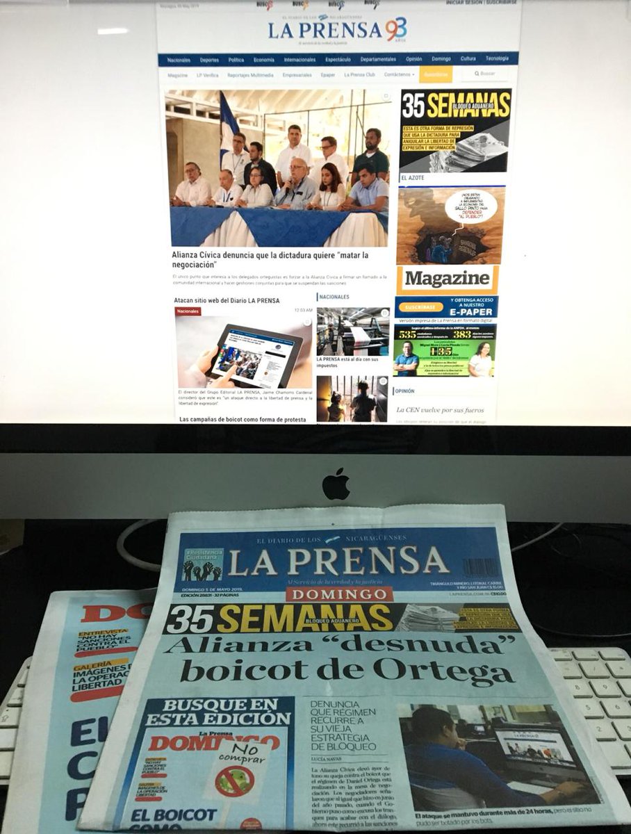 laprensa's tweet photo. 🚨 Atacan sitio web del Diario LA PRENSA 🚨

Más de 11 mil bots por segundo han intentado entrar al sitio web de LA PRENSA, en un ataque para hacerlo colapsar. El ataque inició a las 6:00 pm del 3 de mayo. Tras más de 24 horas el sitio sigue operando, pero de manera lenta. https://t.co/gLuszNepce