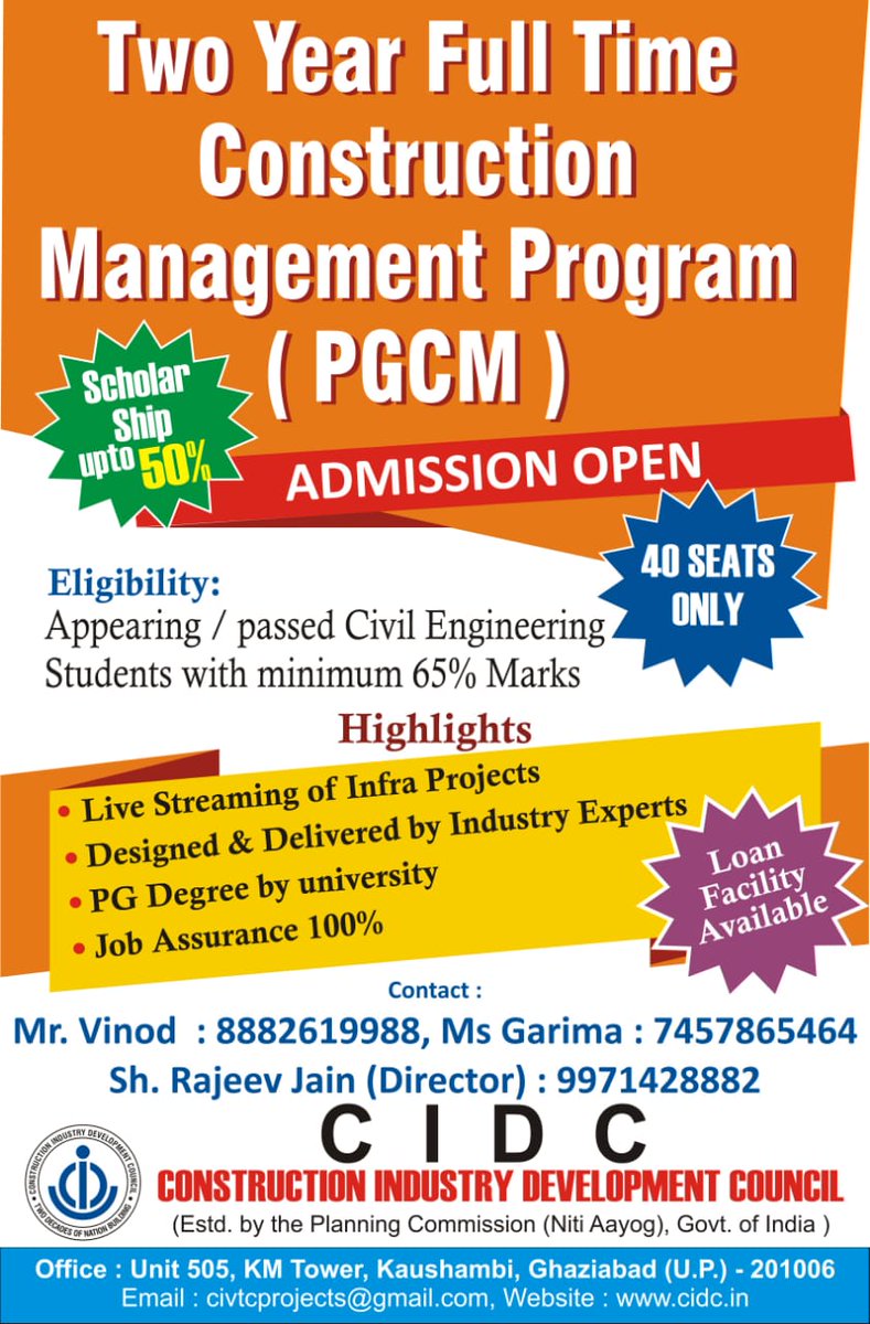 eci_nec's tweet photo. Admission notifications from @cidc_india please go through it. Don't hesitate to contact @dr_ronghang or to number given below. https://t.co/Htlji5mkF2