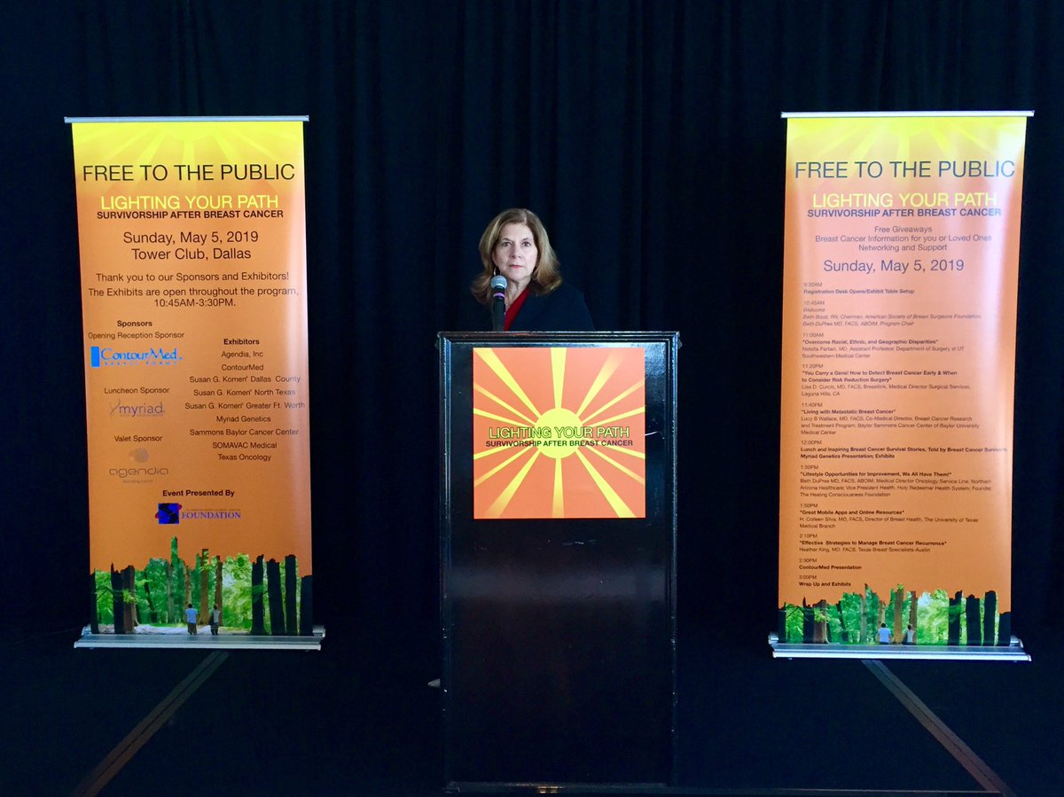 drbethdupree's tweet image. @ASBrS  @DrLisaCurcio @HCF444 @NAHealth Survivor Day Dallas @ASBrSFoundation @MsKathyBates @LymphaticNet @myriadgenetics @Agendia @CariGrundman