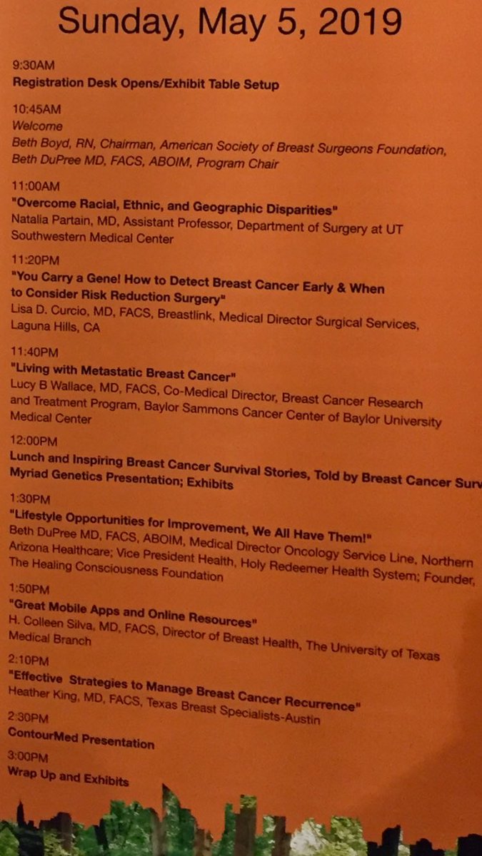 drbethdupree's tweet image. @ASBrS  @DrLisaCurcio @HCF444 @NAHealth Survivor Day Dallas @ASBrSFoundation @MsKathyBates @LymphaticNet @myriadgenetics @Agendia @CariGrundman