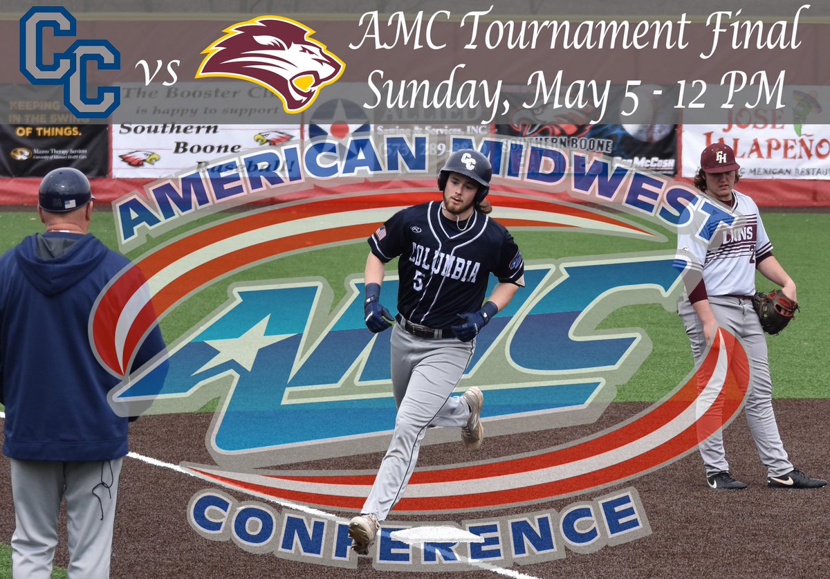 ColumbiaCougars's tweet photo. GAMEDAY! Good luck to the baseball team who is going up against the Freed-Hardeman Lions for the AMC Tournament title! #AMCBBChamp https://t.co/Y50bRLd6Zq