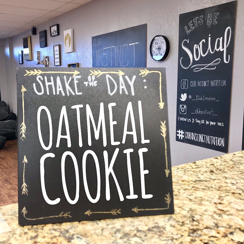 _ClubInstinct_'s tweet photo. Shake of the Day: Oatmeal Cookie 🍪 
•
*Tea is complimentary, when you purchase The Shake of the Day!* 🥤
•
•
•
#ClubInstinctNutrition #ShakeoftheDay #OatmealCookie #Herbalife #Nutrition #Fitness #Wellness #Health #Vitamins #Minerals https://t.co/aVZGRUVRm1