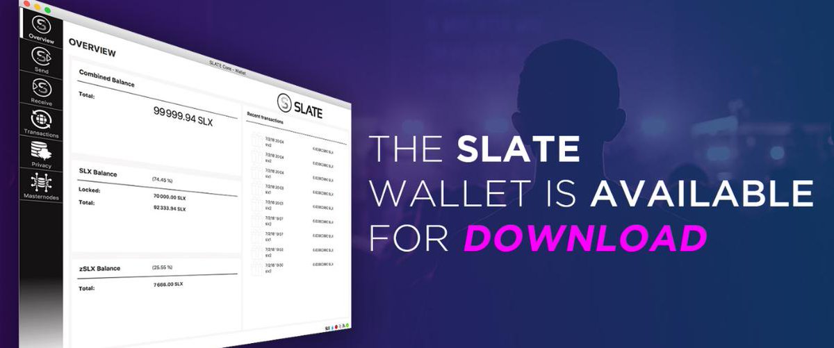 Vindyne8's tweet image. The #slatecurrency #wallet is available for download! bit.ly/2zlPG0i #blockchain #btc #eth #disruptive #decentralized #ico #dash #masternodes #entertainment #streaming
