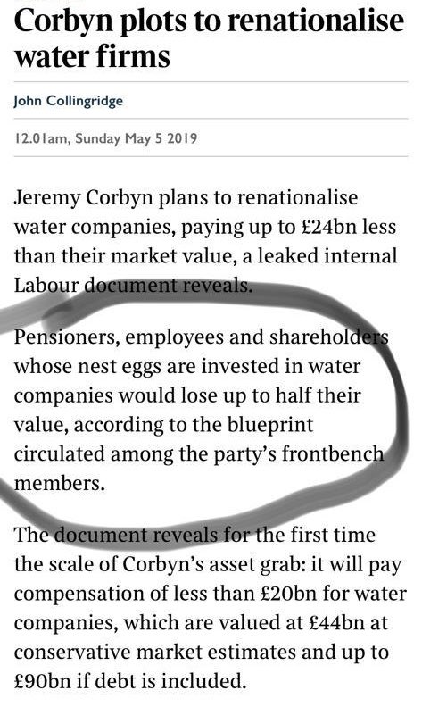 MattHancock's tweet image. Further proof the damage Jeremy Corbyn’s Labour would do if they ever reached Downing Street: taking money from anyone with a stake in society