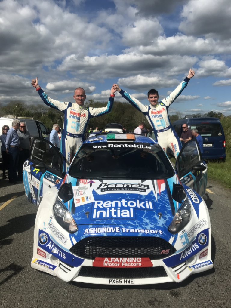Winners of the #RallyoftheLakes 2019! This is beyond words, I am so proud of what Paul and I have achieved this weekend!
