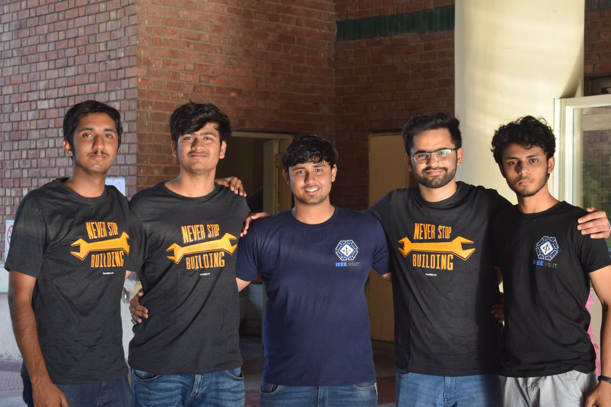 _techweek's tweet photo. Thanks a lot @devfolioco for the awesome tshirts๐
#hackathon #allsmiles #devfolio #ieeensut #hacknsut #developer https://t.co/32EmwPsdl6