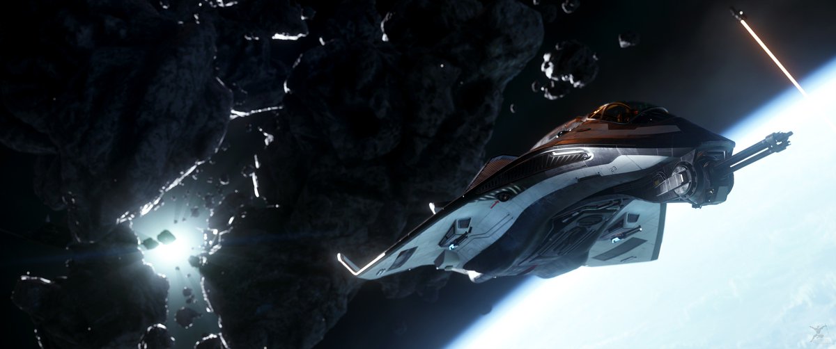 Mr_Hasgaha's tweet photo. @DarisanHurston @RobertsSpaceInd It's (Stalker specifically) still my favorite all-around ship both functionally and aesthetically. And it's the oldest ship in my hangar. https://t.co/X0lx7MYpxU