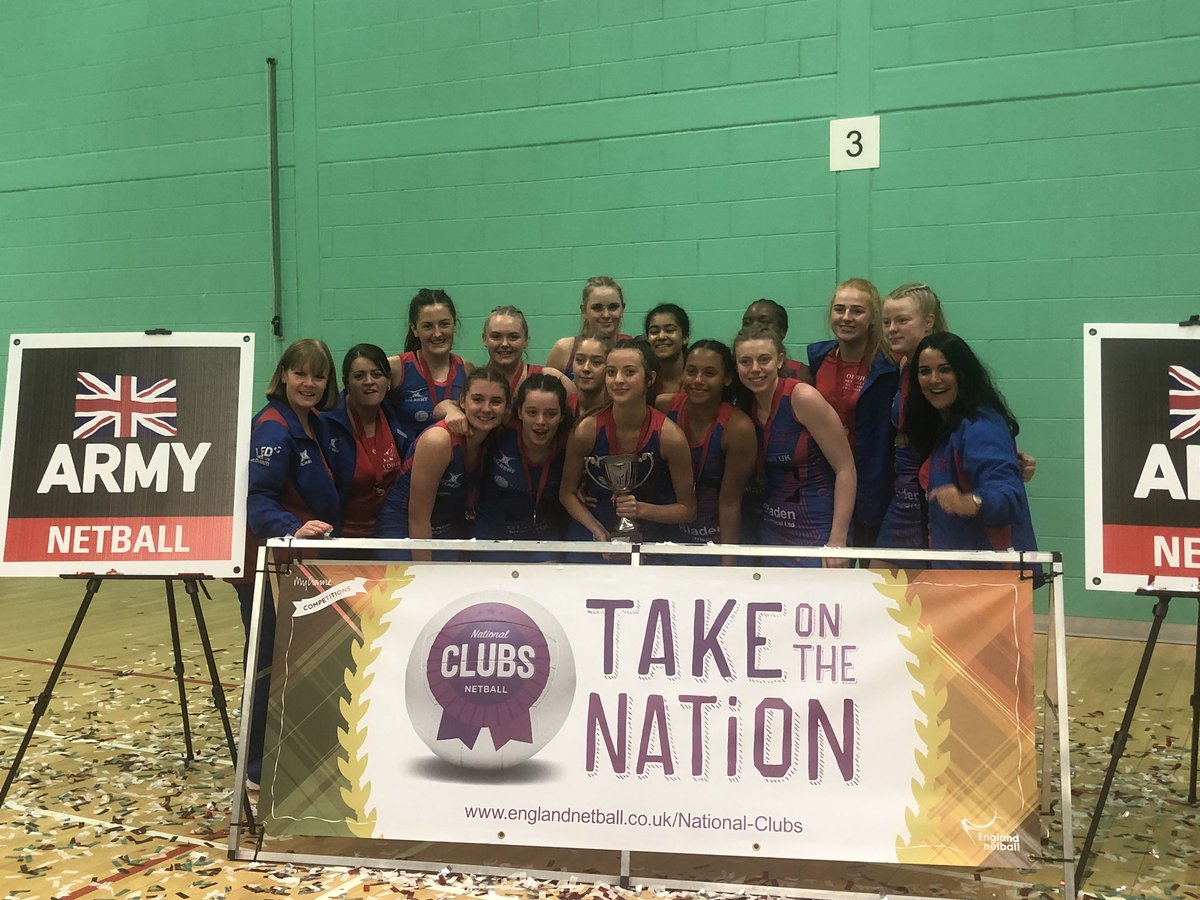 U16 NATIONAL CHAMPIONS ❤️💙

#oldhamnetball #oldham #netball #U16netballnationals #jeanbrownarena #girlssport #elitesport @EnglandNetball 🥇