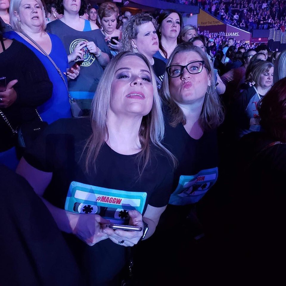 she_has_lost_it's tweet photo. Sometimes I say to myself, self? Why are you not a paid entertainer because you most certainly are entertaining! 😂 #cassettecam @nkotb #cleveland https://t.co/2W2WBqLGYO