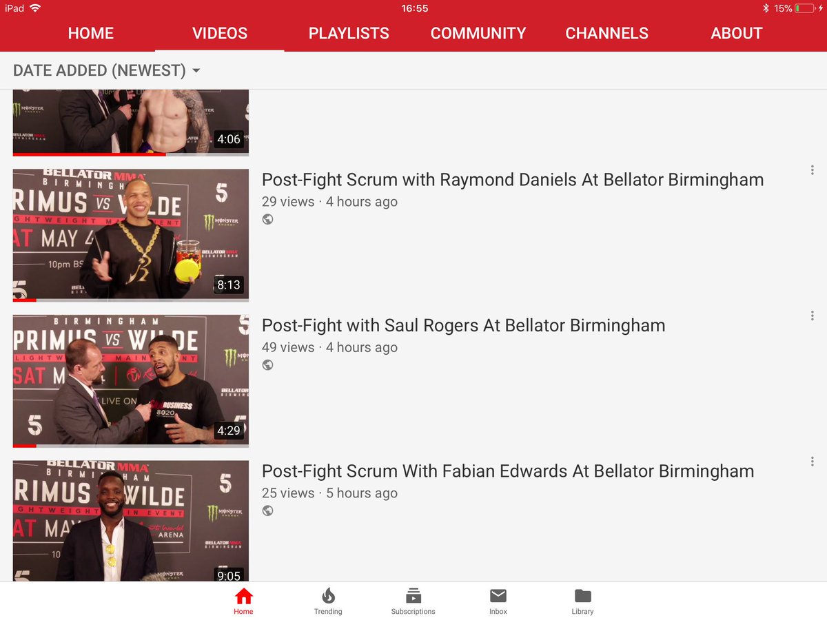 All our Post-Fight Interviews from #BellatorBirmimgham are now up on our YouTube Channel
youtube.com/user/SevereArt
Fighters give them a share on your socials, really helps me and the team keep doing what we do! <a href="/Lee_the_butcher/">lee chadwick</a> <a href="/ashleyreece88/">'The Beast' Reece</a> 
<a href="/Raph_Uch/">Raphael Uchegbu</a>
