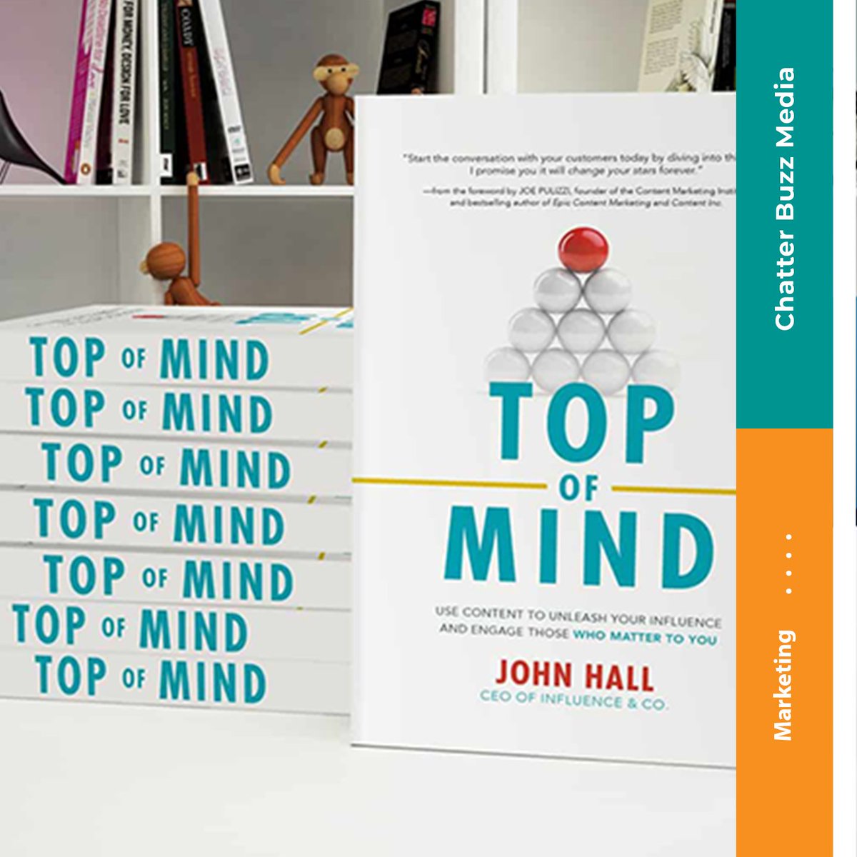 John Hall’s “Top of Mind” is an absolute must read for any professional or company seeking to build influence and lead their industry. Not only is it insightful but it sheds the light on how you can become top of mind with your audience in your industry.