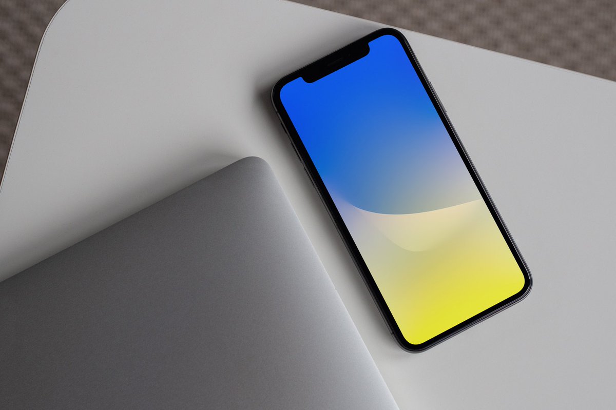 blue and yellow abstract painting iPhone X Wallpapers Free Download