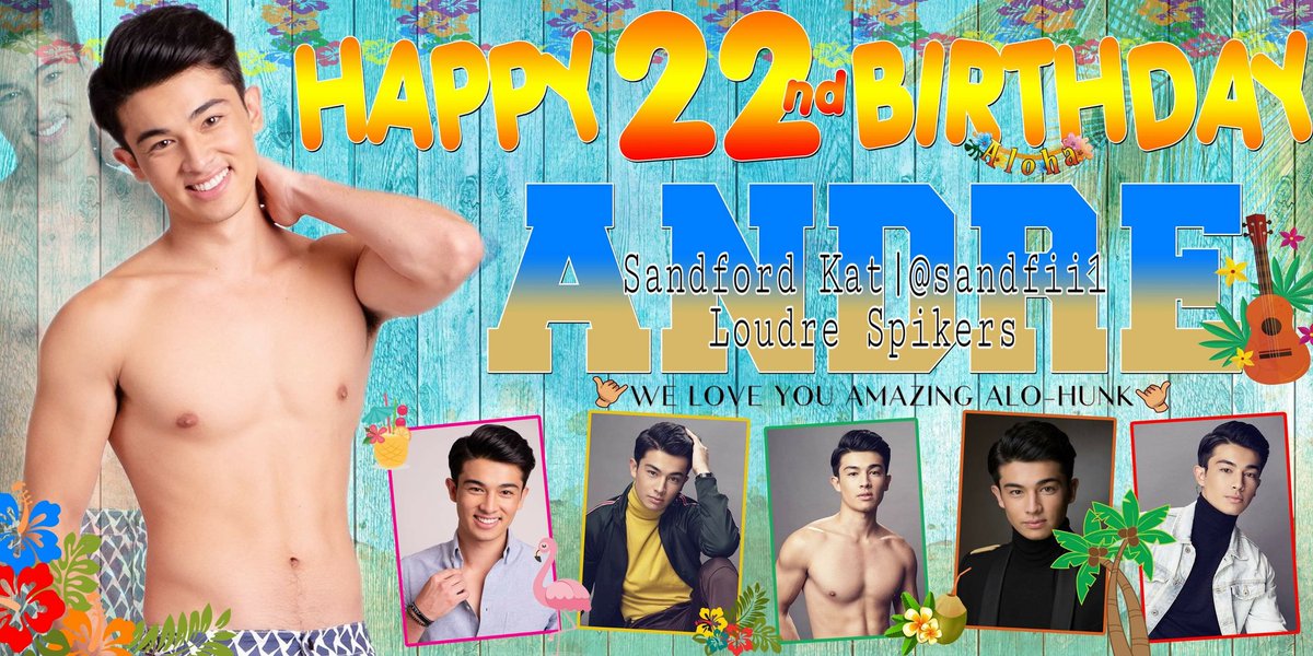 Sandfii1's tweet photo. Happy Birthday @itsdredesu !!!
Sending you smiles and prayers for your special day ... I love you so much thanks for inspiring me kasi minsan lang ang buhay.
ALOHA ANDRE!
*Hope you like my banner we use for today heheh and my gifts! Love you both @louyanong 
#HappyBirthdayANDRE https://t.co/2SRC9SPe4h