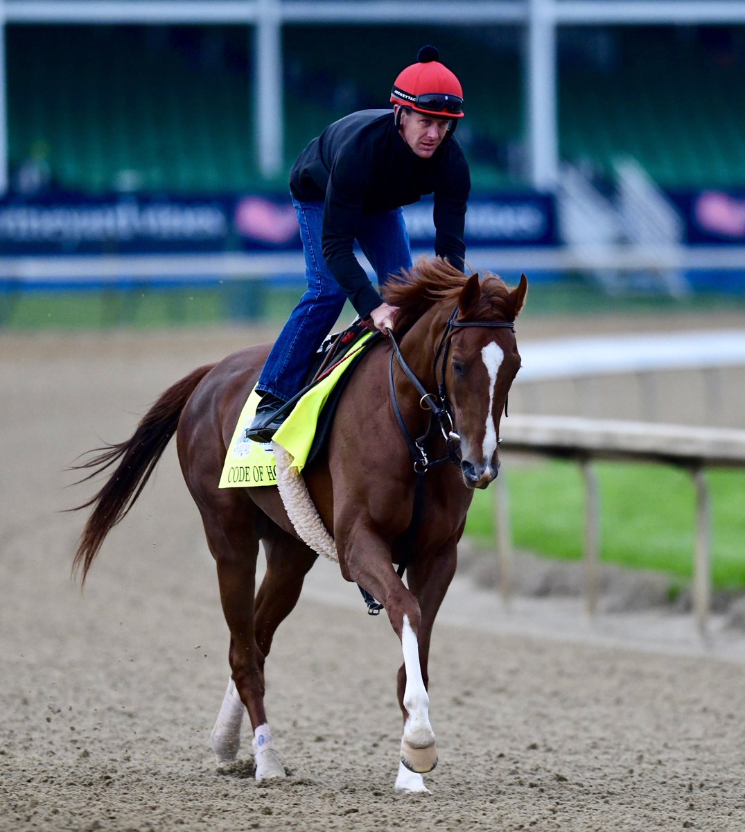 LanesEndFarms's tweet photo. We are so proud of homebred Code of Honor running a huge race in the Kentucky Derby yesterday #noblemission https://t.co/Io59SYdGnz