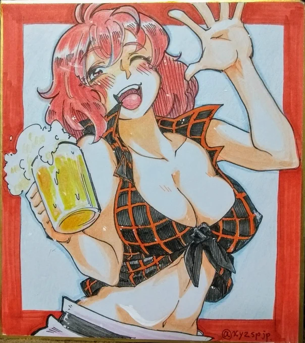 イベントで色紙頼まれたていで描いてみました 