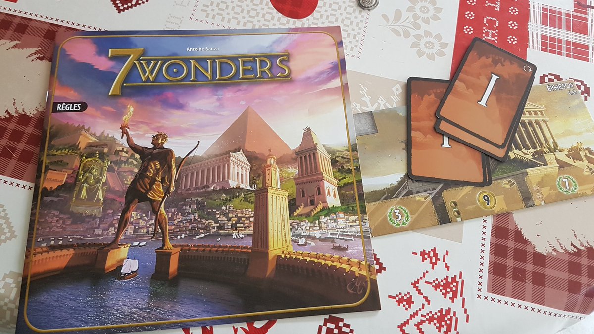 t_de_clercq's tweet photo. Petite pensée pour @jforatier souvenir de ma premiere partie de 7 wonders. Maintenant on joue en famille 😀 https://t.co/CejjnA0yzU