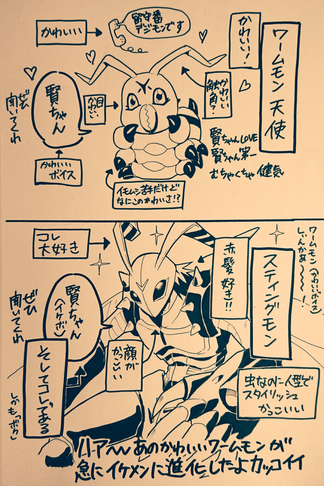 デジモンアドベンチャー02 チェンジングバッジ 賢＆スティングモン デジモンアドベンチャー02 チェンジングバッジ 賢＆スティング