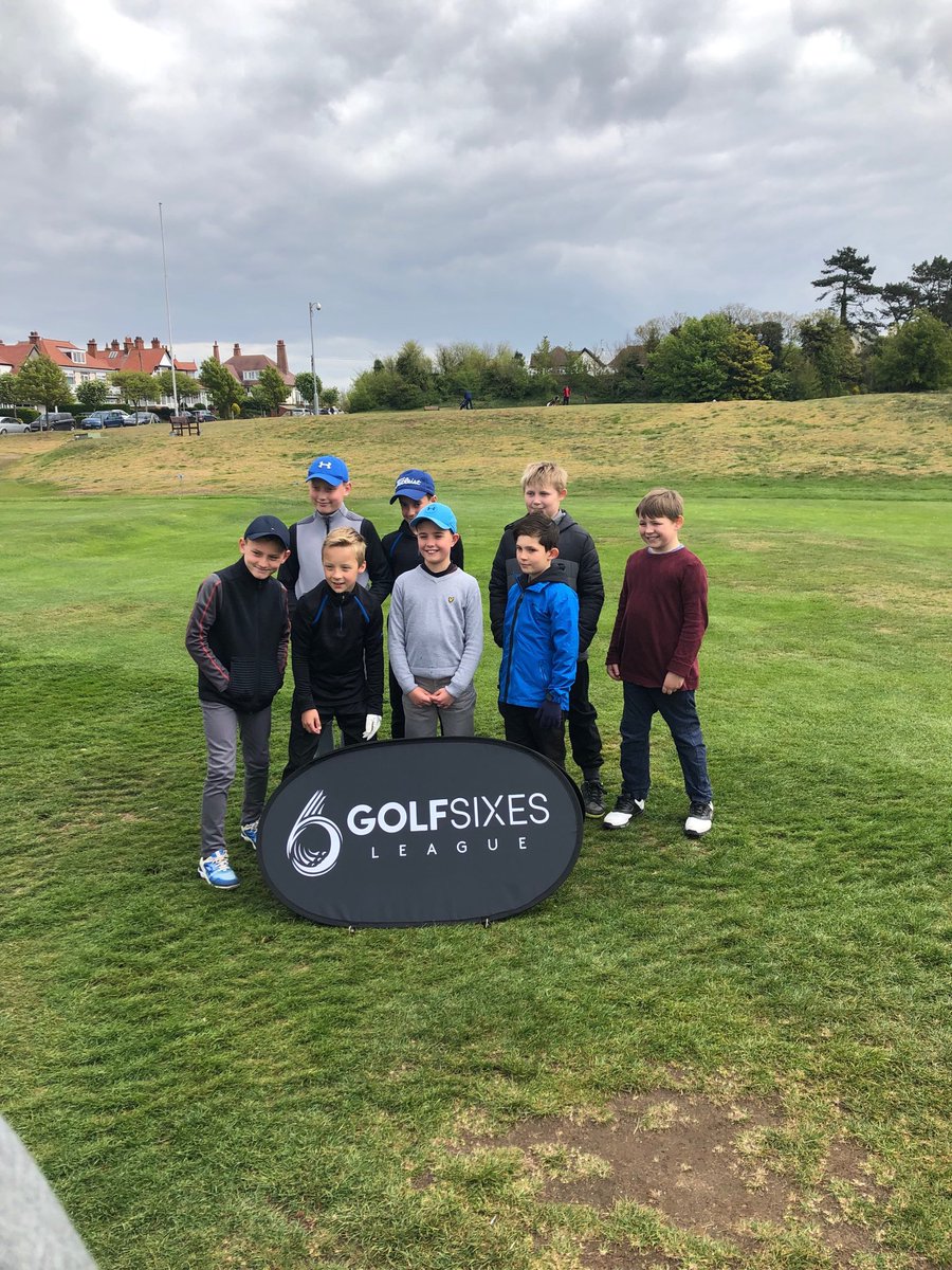 Louth golf club juniors getting ready for the first ‘golf sixes match ‘at seacroft golf club today  good luck 👍